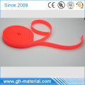 Manufacturer bright Orange color pvc coated nylon and polyester webbing